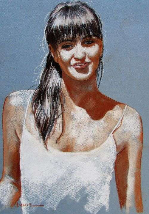 Sunshine, pastel drawing by Danie Cronje, unframed